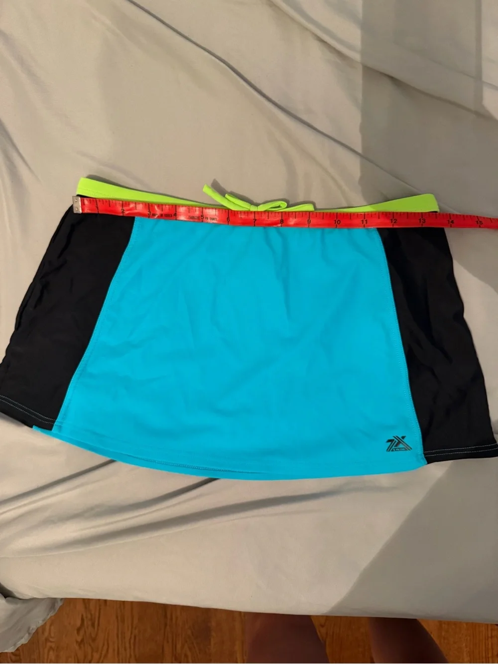 Girls Swim Skirt Blue and Black